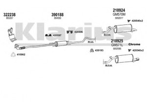 KLARIUS 391556E išmetimo sistema 
 Išmetimo sistema -> Išmetimo sistema, visa