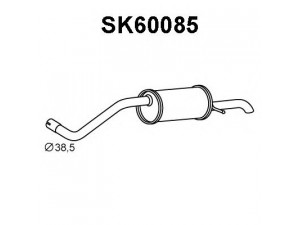 VENEPORTE SK60085 galinis duslintuvas 
 Išmetimo sistema -> Duslintuvas
6Q7253609, 6Q7253609E
