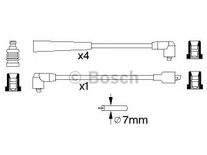 BOSCH 0 986 356 734 uždegimo laido komplektas 
 Kibirkšties / kaitinamasis uždegimas -> Uždegimo laidai/jungtys