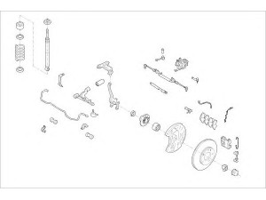 DELPHI MERC-05947-F rato pakaba 
 Ašies montavimas/vairavimo mechanizmas/ratai -> Prekių paieška pagal schemą