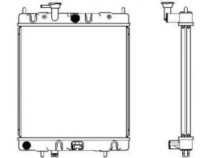SAKURA  Automotive 1341-0203 radiatorius, variklio aušinimas