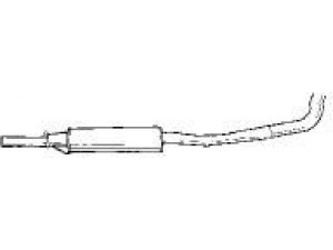 AKS DASIS SG18409 vidurinis duslintuvas 
 Išmetimo sistema -> Duslintuvas
60741364