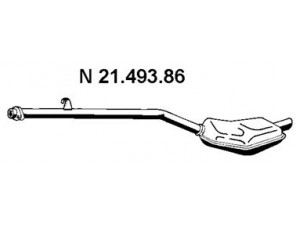 EBERSPÄCHER 21.493.86 galinis duslintuvas
18 10 1 247 278, 18 10 1 723 769