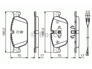 BOSCH 0 986 TB3 183 stabdžių trinkelių rinkinys, diskinis stabdys 
 Techninės priežiūros dalys -> Papildomas remontas
16 101 040 80, 4254 73, 16 101 040 80