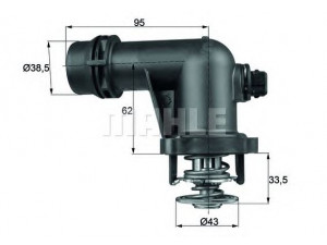 MAHLE ORIGINAL TM 15 105 termostatas, aušinimo skystis 
 Aušinimo sistema -> Termostatas/tarpiklis -> Thermostat
1153 1 436 042, 1153 1 437 085