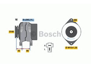 BOSCH 0 986 035 851 kintamosios srovės generatorius 
 Elektros įranga -> Kint. sr. generatorius/dalys -> Kintamosios srovės generatorius
B601-18-300, B601-18-300A, B601-18-300B