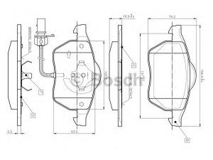 BOSCH 0 986 TB2 018 stabdžių trinkelių rinkinys, diskinis stabdys 
 Techninės priežiūros dalys -> Papildomas remontas
4B0 698 151 AB, 4B0 698 151 B, 4B0 698 151 E