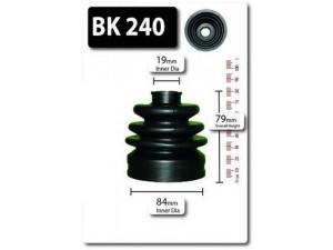 SHAFTEC BK240 gofruotoji membrana, kardaninis velenas 
 Ratų pavara -> Gofruotoji membrana