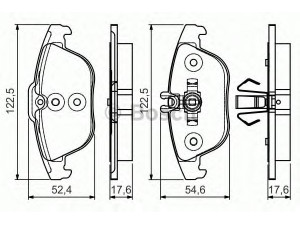 BOSCH 0 986 495 105 stabdžių trinkelių rinkinys, diskinis stabdys 
 Techninės priežiūros dalys -> Papildomas remontas
005 420 07 20, 005 420 43 20, 005 420 51 20