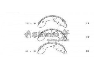 ASHUKI 1050-0208 stabdžių trinkelių komplektas 
 Techninės priežiūros dalys -> Papildomas remontas
0 986 487 677/BOSCH, 53200-60880