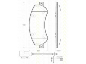 TRISCAN 8110 16019 stabdžių trinkelių rinkinys, diskinis stabdys 
 Techninės priežiūros dalys -> Papildomas remontas
1371402, 1433952, 1488962, 1553797