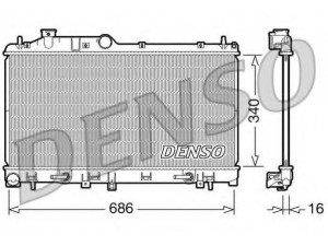 DENSO DRM36009 radiatorius, variklio aušinimas 
 Aušinimo sistema -> Radiatorius/alyvos aušintuvas -> Radiatorius/dalys
45111AG020