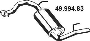 EBERSPÄCHER 49.994.83 galinis duslintuvas 
 Išmetimo sistema -> Duslintuvas
BP87-40-100