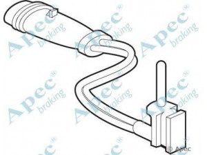 APEC braking WIR5133 susidėvėjimo indikatorius, stabdžių trinkelė 
 Stabdžių sistema -> Susidėvėjimo indikatorius, stabdžių trinkelės
2115401717