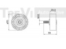TREVI AUTOMOTIVE TD1755 kreipiantysis skriemulys, paskirstymo diržas 
 Diržinė pavara -> Paskirstymo diržas/komplektas -> Laisvasis/kreipiamasis skriemulys
701070022, A118111210CA