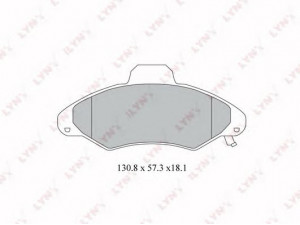 LYNXauto BD-3016 stabdžių trinkelių rinkinys, diskinis stabdys 
 Techninės priežiūros dalys -> Papildomas remontas
1048308, 1048310, 1130753, 1133750