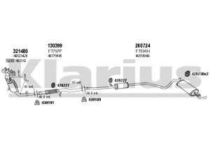 KLARIUS 330872E išmetimo sistema 
 Išmetimo sistema -> Išmetimo sistema, visa
