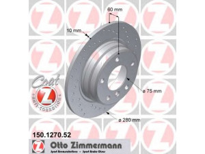 ZIMMERMANN 150.1270.52 stabdžių diskas 
 Dviratė transporto priemonės -> Stabdžių sistema -> Stabdžių diskai / priedai
3421 1 158 936, 3421 1 162 289