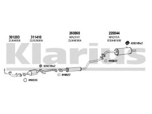 KLARIUS 570239E išmetimo sistema 
 Išmetimo sistema -> Išmetimo sistema, visa