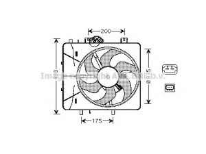 AVA QUALITY COOLING CN7527 ventiliatorius, radiatoriaus 
 Aušinimo sistema -> Oro aušinimas
1253C6