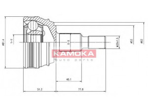 KAMOKA 6864 jungčių komplektas, kardaninis velenas 
 Ratų pavara -> Sujungimai/komplektas
SK1J0498099A, 1H0 407 311, 1H0 498 099 A