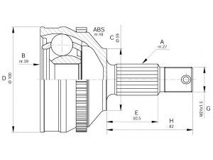 OPEN PARTS CVJ5646.10 jungčių komplektas, kardaninis velenas 
 Ratų pavara -> Sujungimai/komplektas
32729C, 3272GY, 32733Q, 3273GQ
