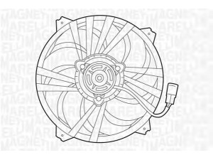 MAGNETI MARELLI 069422281010 ventiliatorius, radiatoriaus 
 Aušinimo sistema -> Oro aušinimas
1253.A4, 1253A4