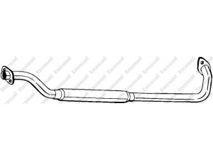 BOSAL 279-003 vidurinis duslintuvas 
 Išmetimo sistema -> Duslintuvas
17420-74820