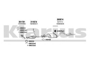 KLARIUS 820115E išmetimo sistema 
 Išmetimo sistema -> Išmetimo sistema, visa