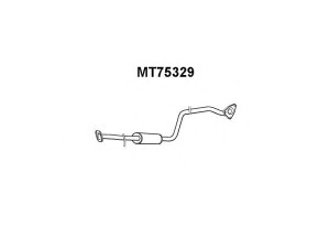 VENEPORTE MT75329 vidurinis duslintuvas 
 Išmetimo sistema -> Duslintuvas
MR517055