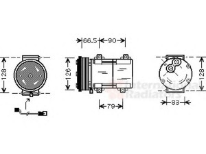 VAN WEZEL 1800K276 kompresorius, oro kondicionierius 
 Oro kondicionavimas -> Kompresorius/dalys
1058282, 1058283, 97AW19D629DB