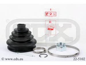 CDX 22-5102 gofruotoji membrana, kardaninis velenas 
 Ratų pavara -> Gofruotoji membrana