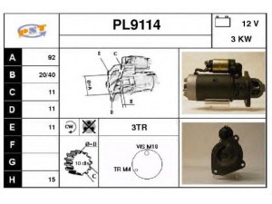 SNRA PL9114 starteris
82DB11000EA
