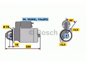 BOSCH 0 001 108 080 starteris 
 Elektros įranga -> Starterio sistema -> Starteris