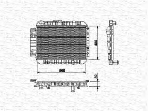 MAGNETI MARELLI 350213516000 radiatorius, variklio aušinimas 
 Aušinimo sistema -> Radiatorius/alyvos aušintuvas -> Radiatorius/dalys
R226-15-200A/B, R22615200A, R22615200AB