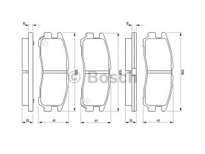 BOSCH 0 986 424 467 stabdžių trinkelių rinkinys, diskinis stabdys 
 Techninės priežiūros dalys -> Papildomas remontas
12510016, 12510037, 12510048, 1605939