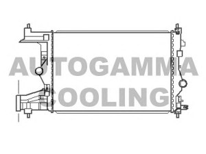 AUTOGAMMA 105444 radiatorius, variklio aušinimas 
 Aušinimo sistema -> Radiatorius/alyvos aušintuvas -> Radiatorius/dalys
1300299, 13267650, 13267652, 13281773