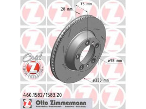 ZIMMERMANN 460.1583.20 stabdžių diskas 
 Dviratė transporto priemonės -> Stabdžių sistema -> Stabdžių diskai / priedai
970 352 404 00
