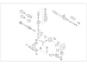 DELPHI VW-03942-F rato pakaba 
 Ašies montavimas/vairavimo mechanizmas/ratai -> Prekių paieška pagal schemą
