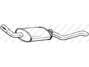 BOSAL 154-761 galinis duslintuvas 
 Išmetimo sistema -> Duslintuvas
5025172, 6194381