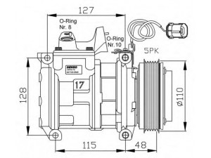 NRF 32464G kompresorius, oro kondicionierius 
 Oro kondicionavimas -> Kompresorius/dalys
1470096, 64521470096, 64528385917