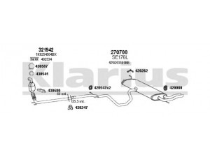 KLARIUS 790423E išmetimo sistema 
 Išmetimo sistema -> Išmetimo sistema, visa