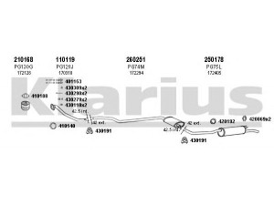 KLARIUS 630070E išmetimo sistema 
 Išmetimo sistema -> Išmetimo sistema, visa