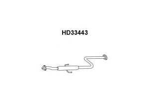 VENEPORTE HD33443 priekinis duslintuvas 
 Išmetimo sistema -> Duslintuvas
18220SS0G10, 18220SS0G11