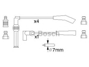 BOSCH 0 986 356 751 uždegimo laido komplektas 
 Kibirkšties / kaitinamasis uždegimas -> Uždegimo laidai/jungtys