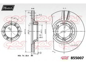 MAXTECH 855007.6880 stabdžių diskas 
 Dviratė transporto priemonės -> Stabdžių sistema -> Stabdžių diskai / priedai
MB407038, MB407039, MN116706