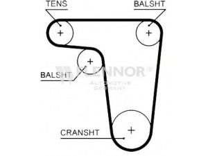 FLENNOR 4507V paskirstymo diržas 
 Techninės priežiūros dalys -> Papildomas remontas
0516.51, 051651, 0516.51, 051651