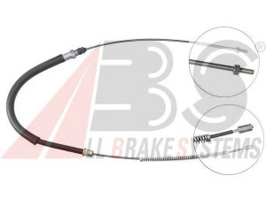 A.B.S. K12207 trosas, stovėjimo stabdys 
 Stabdžių sistema -> Valdymo svirtys/trosai
4745.73, 4745.73