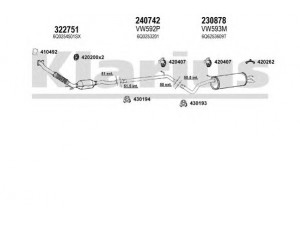 KLARIUS 790478E išmetimo sistema 
 Išmetimo sistema -> Išmetimo sistema, visa