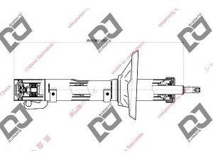 DJ PARTS DS1754GS amortizatorius 
 Pakaba -> Amortizatorius
1J04130315, 1J0413031S, 1J0413031T